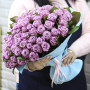 Букет из 101 фиолетовой розы