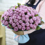 Букет из 101 фиолетовой розы фото 4